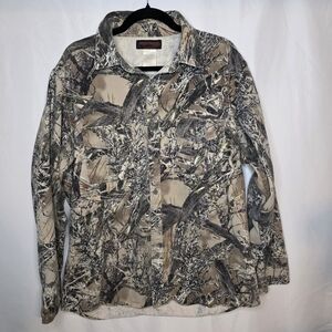 Large Men's Camouflage Shirt Long Sleeve Shirt Hunting